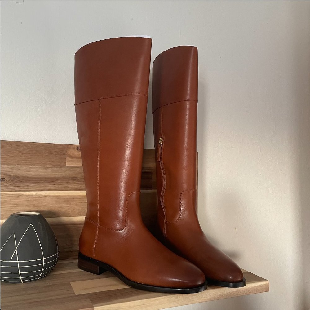 Tall Leather Riding Boots NWT